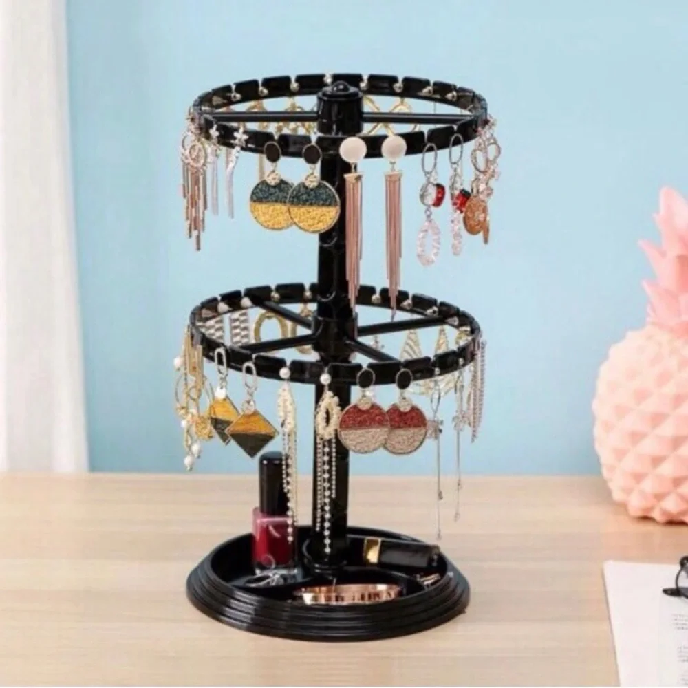 Black Detachable Multifunctional Earring Storage Rack- Earrings Organizer -NIB - Picture 3 of 7